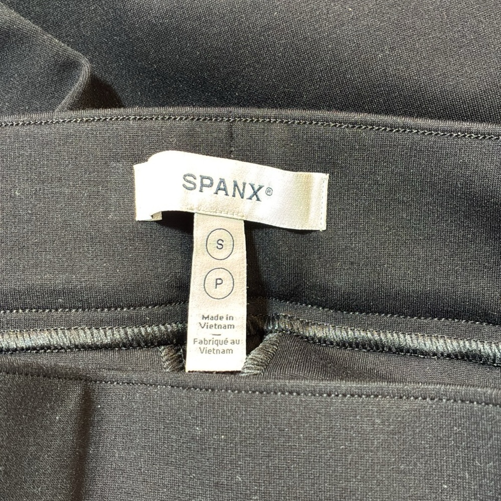 NWOT Spanx Pull on Black straight leg Ponte knit Pants Sz S - Picture 5 of 6